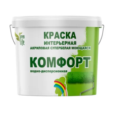 Купить Краска акриловая Радуга супербелая комфорт моющаяся 14 кг в интернет-магазине Akvilon.kz