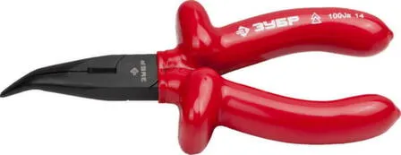 Купить Тонкогубцы изогнутые, диэлектрические, 160 мм, до 1000В, ЗУБР в интернет-магазине Akvilon.kz
