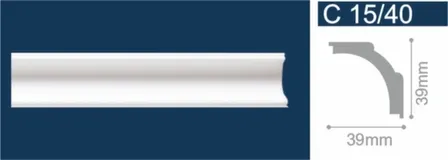 Купить Плинтус потолочный 38x38x2000мм, Solid в интернет-магазине Akvilon.kz