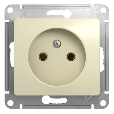Купить Розетка 1-местная Schneider Electric Glossa Бежевый в интернет-магазине Akvilon.kz