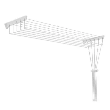 Купить Сушилка для белья настенно-потолочная, сушильное полотно 9 м, максимальная нагрузка 10 кг, СБЛ1,8, белая, Nika в интернет-магазине Akvilon.kz
