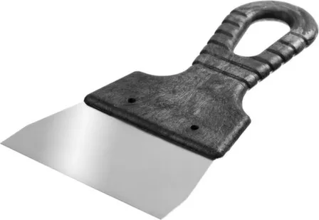 Купить Шпатель нержавеющий, с пластмассовой ручкой, 100 мм, Сибин в интернет-магазине Akvilon.kz