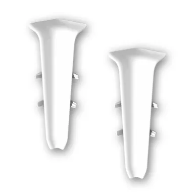 Купить Уголок внутренний для плинтуса 001-0 Белый глянцевый 2шт, Deconika в интернет-магазине Akvilon.kz