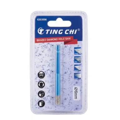 Алмазное сверло-коронка по кафелю и стеклу 6 мм в интернет-магазине Akvilon.kz