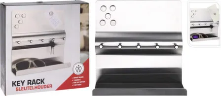 Купить Полка для ключей с 5 крючками, 24x24x7 см, Koopman в интернет-магазине Akvilon.kz