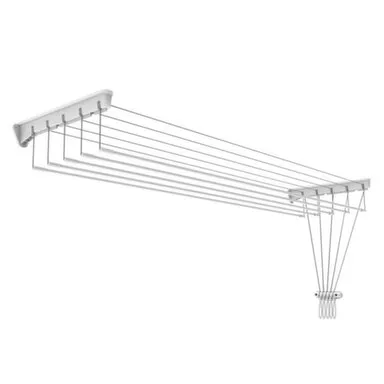 Купить Сушилка для белья настенно-потолочная, сушильное полотно 9 м, максимальная нагрузка 10 кг, СНП 1,8, белая, Nika в интернет-магазине Akvilon.kz