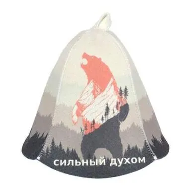 Шапка банная "Сильный духом" в интернет-магазине Akvilon.kz