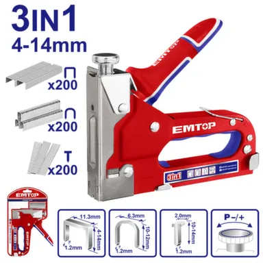 Купить Степлер 3 в 1, EMTOP в интернет-магазине Akvilon.kz