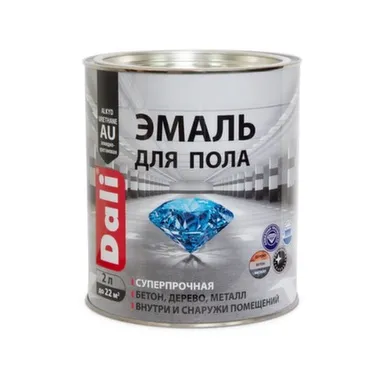 Купить Эмаль суперпрочная для пола серая, Dali 2 в интернет-магазине Akvilon.kz