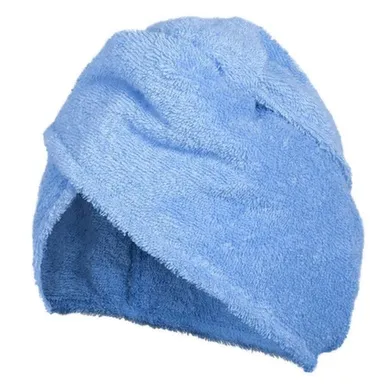 Купить Махровая чалма, голубая, Банные штучки в интернет-магазине Akvilon.kz