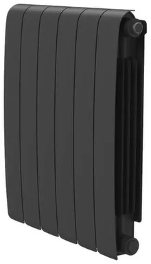 Радиатор биметаллический Royal Thermo Eclipse 6 секций 500x90 черный в интернет-магазине Akvilon.kz