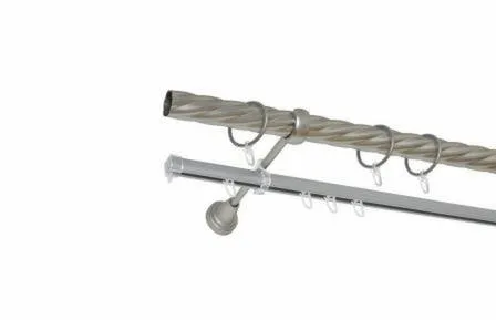 Купить Карниз металл фигурный d16мм 240cм хром, Delfa в интернет-магазине Akvilon.kz