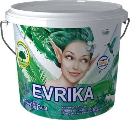 Купить Краска акриловая Emalika 3 кг белая матовая для внутр и наруж работ, Alina Paint в интернет-магазине Akvilon.kz