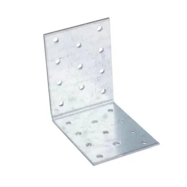 Купить Пластина перф.угловая 80x80x60x2,5мм (белый цинк 1 шт), Стройбат в интернет-магазине Akvilon.kz