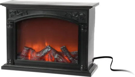 Купить Светильник электрический LED Камин, разм. 33x12x24см, раб. от бат. 3xС (не в компл) и адаптора (не в компл) с таймером, Koopman в интернет-магазине Akvilon.kz
