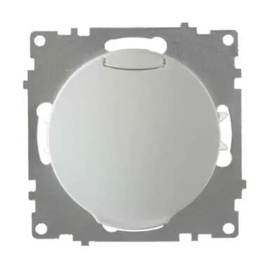Купить Розетка 1-местная крышка OneKeyElektro Белый в интернет-магазине Akvilon.kz