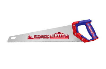 Купить Ножовка по дереву 500 мм, материал 65 Mn, EMTOP в интернет-магазине Akvilon.kz