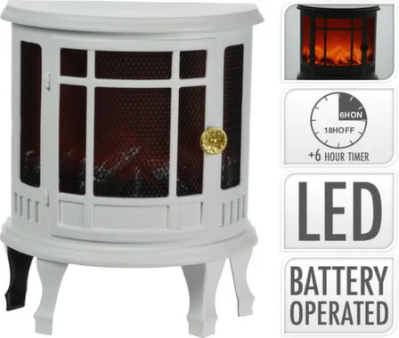 Купить Светильник электрический LED Камин, с функцией таймера, раб. от бат. 3xС, Koopman в интернет-магазине Akvilon.kz