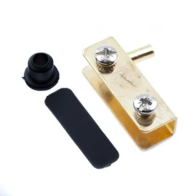 Купить Петли для стеклянных дверей, комплект, золото, 1 шт, Стройбат в интернет-магазине Akvilon.kz