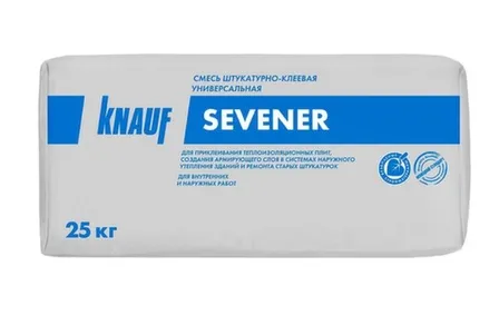 Купить Смесь штукатурно-клеевая универсальная Севенер, 25 кг, Knauf в интернет-магазине Akvilon.kz