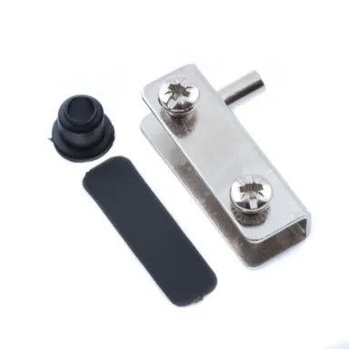 Купить Петли для стеклянных дверей, комплект, хром, 1 шт, Стройбат в интернет-магазине Akvilon.kz