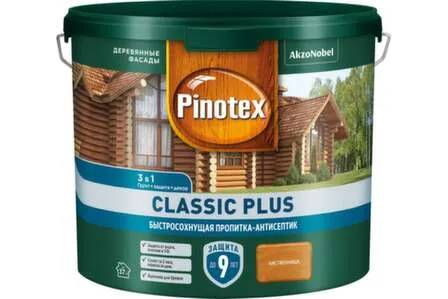 Купить Пропитка-антисептик Pinotex Classic Plus 3в1 лиственница 2,5л в интернет-магазине Akvilon.kz