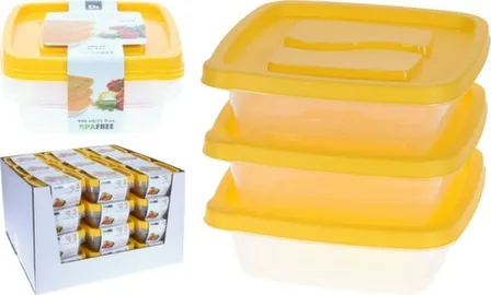 Контейнер для пищевых продуктов с крышкой, 990 мл, набор 3 шт, Koopman в интернет-магазине Akvilon.kz