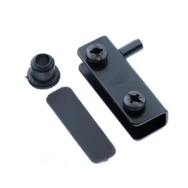 Купить Петли для стеклянных дверей, комплект, черный, 1 шт, Стройбат в интернет-магазине Akvilon.kz