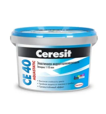 Купить Затирка для кафеля Аквастатик, багама, 2 кг, Ceresit в интернет-магазине Akvilon.kz