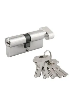 Купить Цилиндровый механизм симметричный ЛПВ-70 ЕСО Z 35-35 мм хром, Нора-М в интернет-магазине Akvilon.kz