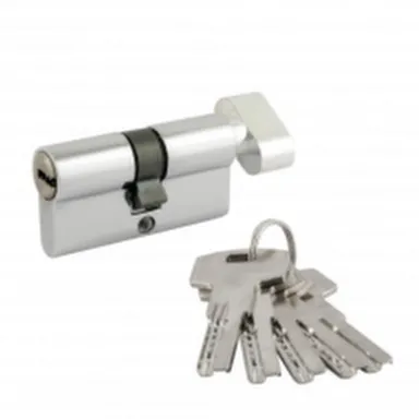 Купить Цилиндровый механизм симметричный ЛПВ-80 ЕСО Z 40-40 мм хром, Нора-М в интернет-магазине Akvilon.kz