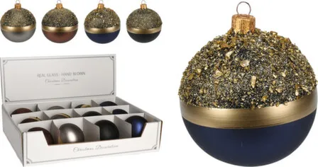 Купить Ёлочное украшение Шар диам. 8см, цв.в асс, Koopman в интернет-магазине Akvilon.kz