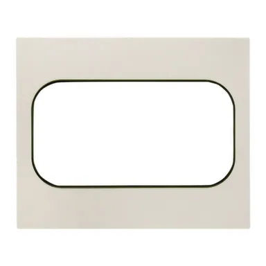 Купить Белая рамка для розетки 2- местная с черной линией Стокгольм в интернет-магазине Akvilon.kz