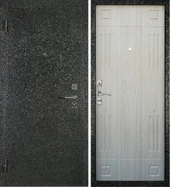 Купить Дверь металлическая Гранат Дуб беленый/Шелк АЛМАЗ Левое 960 в интернет-магазине Akvilon.kz