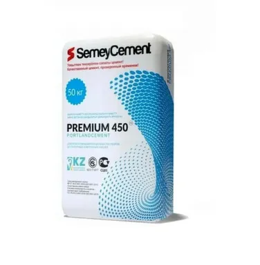 Купить Цемент М450 Семей, 50 кг, поддон 30/40 шт, SemeyCement в интернет-магазине Akvilon.kz