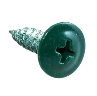 Купить Саморезы для тонких пластин 4,2x16 мм, темно-зеленый/белый цинк, 20 шт, Стройбат в интернет-магазине Akvilon.kz