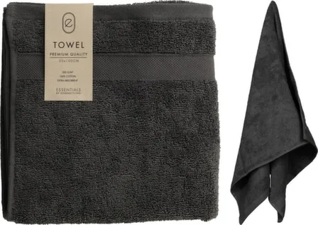 Купить Полотенце, хлопок, черный, 50x100 см, Koopman в интернет-магазине Akvilon.kz
