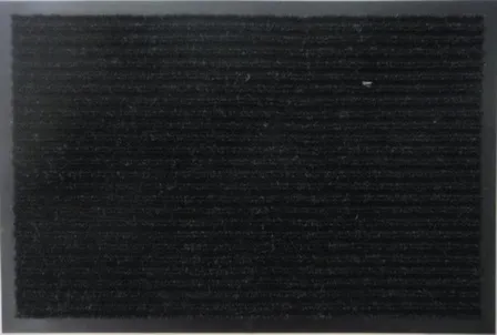 Купить Коврик грязезащитный влаговпитывающий 80x120 см, черный в интернет-магазине Akvilon.kz