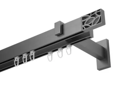 Купить Карниз профильный Флэт Лайн Грид, двухрядный, сатин, 13x31 мм, 1,6 м, LM Decor в интернет-магазине Akvilon.kz