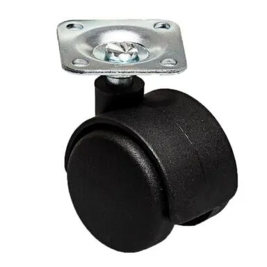 Купить Ролик двойной на площадке 40 мм, черный, 1 шт, Стройбат в интернет-магазине Akvilon.kz