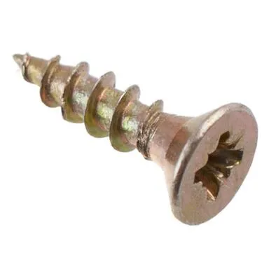 Купить Саморезы универсальные 3x12 мм, желтый цинк, 40 шт, Стройбат в интернет-магазине Akvilon.kz