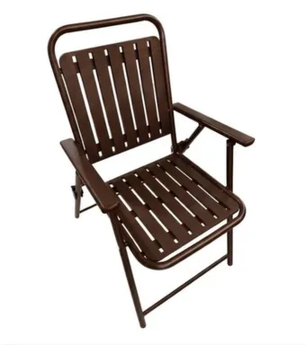 Стул садовый складной 90×42×42 см коричневый в интернет-магазине Akvilon.kz