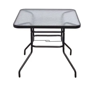 Стол садовый черный 80x80x72 см в интернет-магазине Akvilon.kz