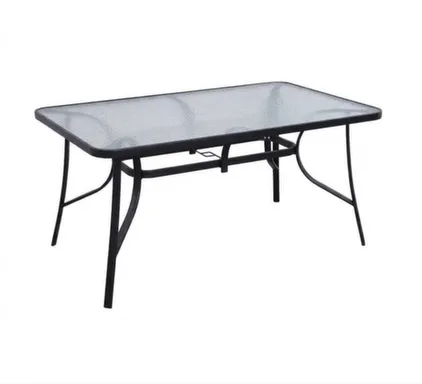 Стол садовый черный 150x90x72 см в интернет-магазине Akvilon.kz