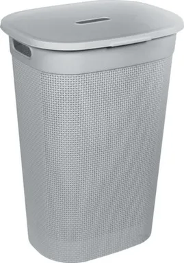 Купить Корзина для белья Oslo 55л серый шторм, Plast Team в интернет-магазине Akvilon.kz