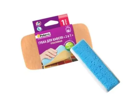 Купить Губка для кафеля трехслойная,Paterra в интернет-магазине Akvilon.kz