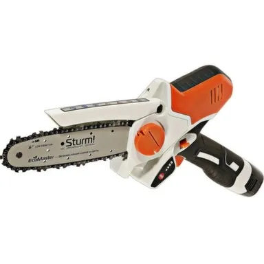 Купить Аккумуляторная цепная мини-пила шина 15 см, 2 акк, ЗУ, кейс, Sturm! в интернет-магазине Akvilon.kz