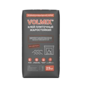 Купить Клей усиленный жаростойкий, 25 кг, Volmix в интернет-магазине Akvilon.kz