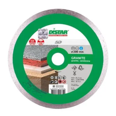 Купить Алмазный диск для плиткореза Ø200x25,4 Granite (5D), Distar в интернет-магазине Akvilon.kz
