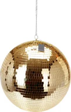 Купить Елочное украшение Диско-шар, золото, диаметр 50 см, Koopman в интернет-магазине Akvilon.kz